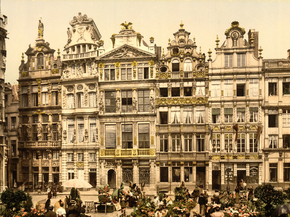 La Grande Place, the old houses, Brussels, Belgium