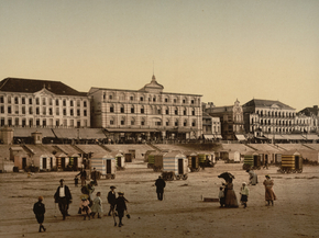 The beach and hotels, Blankenberghe, Belgium The beach and hotels, Blankenberghe, Belgium
