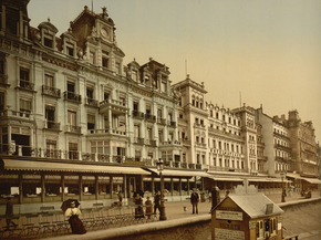 The beach and hotels, Ostend, Belgium