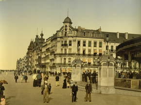 The embankment and entrance to the Kursaal, Ostend, Belgium
