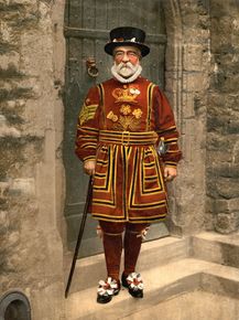 A yeoman of the guard. Beefeater, London, England A yeoman of the guard. Beefeater, London, England
