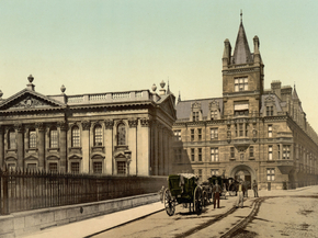 Caius College and Senate House, Cambridge, England