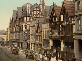 Eastgate Street and Newgate Street, Chester, England