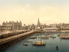 Inner harbor, Lowestoft, England