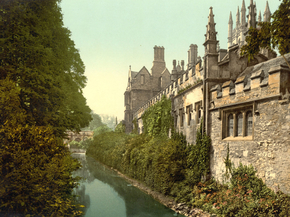 Magdalen College, from the river, Oxford, England Magdalen College, from the river, Oxford, England