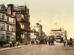 Ryde, hotels and coaches, Isle of Wight, England