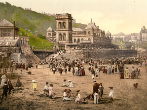 Scarborough, the children's corner, Yorkshire, England Scarborough, the children's corner, Yorkshire, England