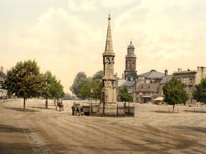 The Cross and horse fair, Banbury, England