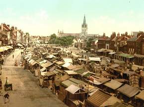 The market, Yarmouth, England
