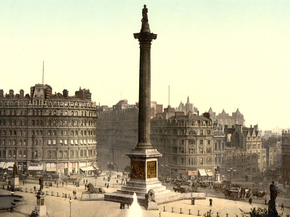 Trafalgar Square, from National Gallery, London, England