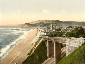 View from E. Cliff, Teignmouth, England