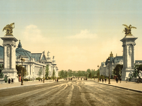 Avenue Nicholas II, from the two Palaces, Exposition Universal, 1900, Paris, France