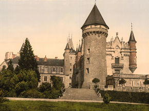Busset near Vichy, Chateaux de Bourbon, Vichy, France