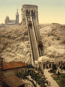Cable railway, Marseilles, France