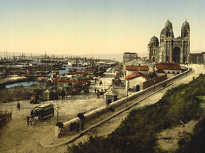 Cathedral and Quay de la Joliette, Marseilles, France