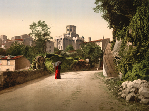 Church and old town, Royat, France