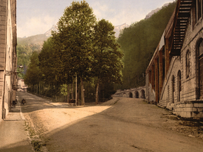 Darralde Gardens and Pic du Ger, Eaux Bonnes, Pyrenees, France