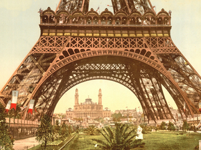 Eiffel Tower and the Trocadero, Exposition Universal, 1900, Paris, France