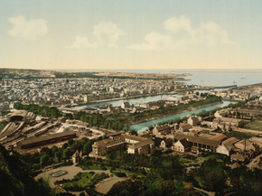 General view from fort du Roule, Cherbourg, France