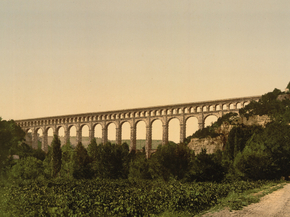 Roquefavour Aqueduct, Marseilles Canal, Orange, Provence, France