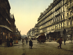 The Cannabiere, and Hotel de Louvre, Marseilles, France
