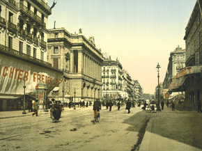 The Cannabiere, and the Bourse, Marseilles, France