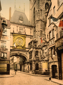 The great clock, Rouen, France