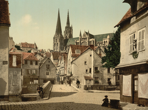 The market street, Chartres, France