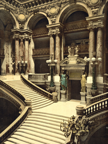 The Opera House, the grand staircase, Paris, France