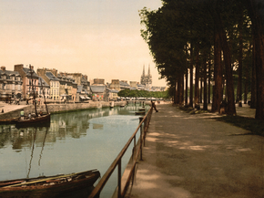 The quay, Quimper, France