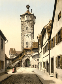 Bell tower, Rothenburg, Bavaria, Germany