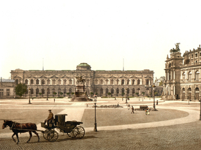 Gallery and Theatre, Altstadt, Dresden, Saxony, Germany