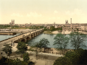 General view, Madgeburg, German Saxony, Germany