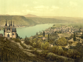 General view, Remagen, the Rhine, Germany