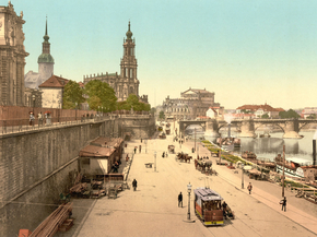 Landing-place for steamers, Altstadt, Dresden, Saxony, Germany