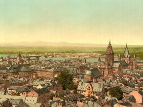 Mainz, towards the Rhine, the Rhine, Germany Mainz, towards the Rhine, the Rhine, Germany