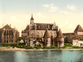 Marienburg, west side, Prussia, Germany Marienburg, west side, Prussia, Germany