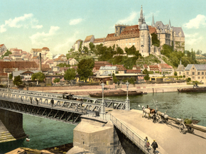 Meissen, towards the Albrechtsburg, Thuringia, Germany