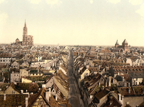 Strassburg, general view, Alsace Lorraine, Germany