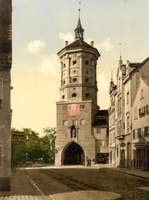 Wertachbruckerthor, Augsburg, Bavaria, Germany
