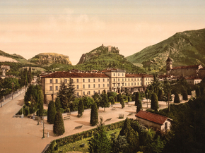 Albergo, general view, Arco, Lake Garda, Italy Albergo, general view, Arco, Lake Garda, Italy
