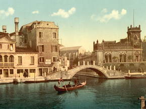 Bridge and canal, Venice, Italy