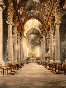 Church of the Annunciation, interior, Genoa, Italy