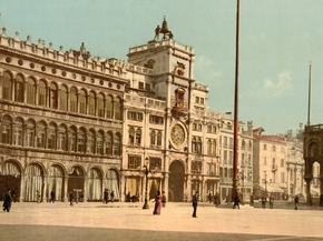 Clock tower, Piazzetta di San Marco, Venice, Italy Clock tower, Piazzetta di San Marco, Venice, Italy