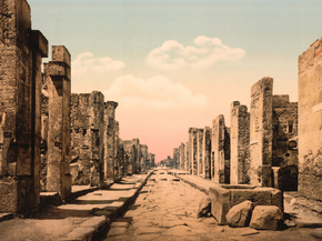 Fortuna Street, Pompeii, Italy