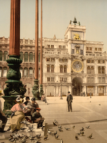 St. Mark's Place and Clock, Venice, Italy St. Mark's Place and Clock, Venice, Italy
