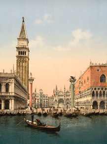 St. Mark's Place with campanile, Venice, Italy