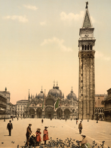 St. Mark's Place, with campanile, Venice, Italy St. Mark's Place, with campanile, Venice, Italy