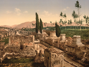 Street of the Tombs, Pompeii, Italy
