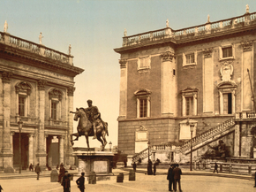 The Capitoline, the piazza, Rome, Italy